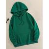 3 İplik Baskısız Unisex Hoodie 
