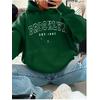 3 İplik Brooklyn Baskılı Yeşil Unisex Hoodie