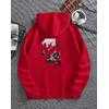 EPİC KIRMIZI 3 İPLİK KAPŞONLU SWEAT