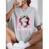 INTENSE FEELINGS BASKILI UNİSEX OVERSİZE %100 PAMUK PENYE KUMAŞ