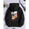MORE SİYAH 3 İPLİK KAPŞONLU SWEAT 