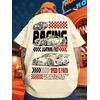 RACING LIGHTNING FAST BASKILI UNİSEX OVERSİZE %100 PAMUK PENYE KUMAŞ