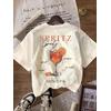 SPRITZ  BASKILI UNİSEX OVERSİZE %100 PAMUK PENYE KUMAŞ
