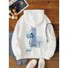 VANLİFE BEYAZ 3 İPLİK KAPŞONLU SWEAT