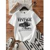 VINTAGE BASKILI UNİSEX OVERSİZE %100 PAMUK PENYE KUMAŞ